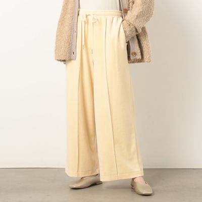 ＜COMME CA ISM (Women)＞ピンタック　ベロアパンツ（５２５２ＰＥ７５）
