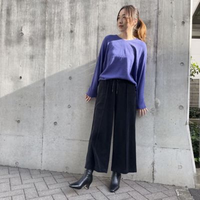 ピンタック　ベロアパンツ（５２５２ＰＥ７５）