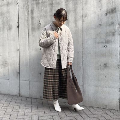 先染め起毛チェック キュロットパンツ（5252PE77