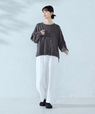 シャンブレー ワイドストライプパンツ（5252PO75） | COMME CA