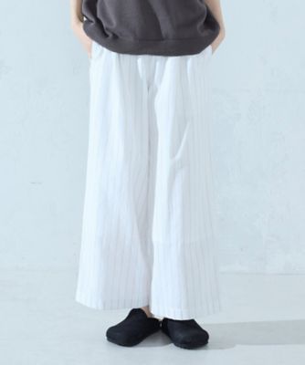 シャンブレー ワイドストライプパンツ（5252PO75） | COMME CA