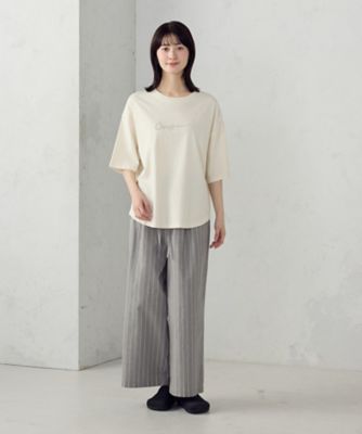 シャンブレー ワイドストライプパンツ（5252PO75） | COMME CA