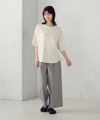 シャンブレー ワイドストライプパンツ（5252PO75） | COMME CA
