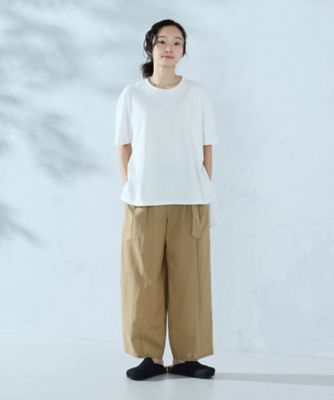 コットンリネンベルト付きパンツ／セットアップ対応（5252PO76