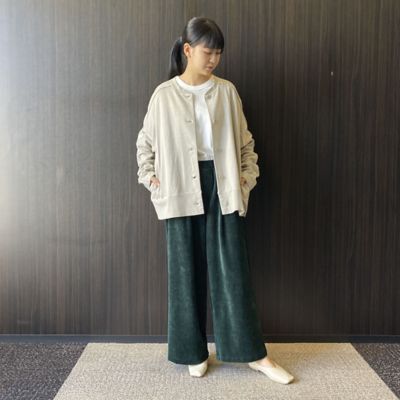 裏毛　クルーネック　カーディガン（５２５６ＣＡ７０）