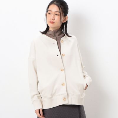 ＜COMME CA ISM (Women)＞裏毛オーバーサイズクルーネックカーディガン（５２５６ＣＣ７０）