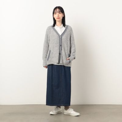 【アウターとしても着られる】ループヤーンボリュームカーディガン BAYFLOW カーディガン 「アウターとしても着られる」ループ