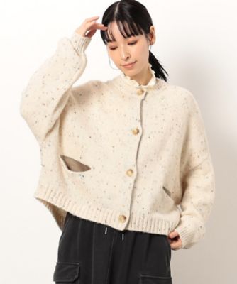 ＜COMME CA ISM (Women)＞カラーネップ　モモンガ　ニットカーディガン（５２５７ＫＩ７０）