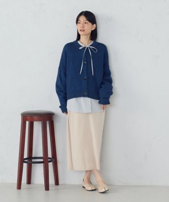 ⭐︎koji⭐︎コムアーチ　ミックスニット　カーディガン ブークレ 2way ミックスニットカーディガン【Youtube紹介アイテム】