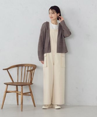 透かし編み フーディーカーディガン（5257KO70） | COMME CA