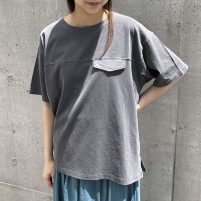 ＜COMME CA ISM (Women)＞切替Ｔシャツ（５２６８ＣＡ７１）