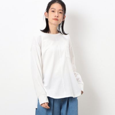 ＜COMME CA ISM (Women)＞ラウンドテール　長袖Ｔシャツ（５２６８ＣＡ７５）