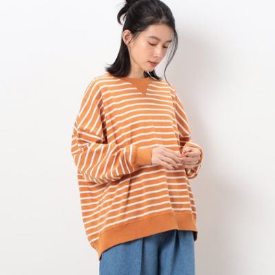 ＜COMME CA ISM (Women)＞ボーダービッグプルオーバー（５２６８ＣＣ７２）