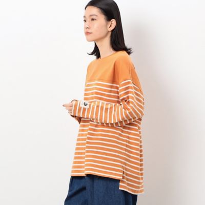 ボーダー切替ロングスリーブビッグＴシャツ（５２６８ＣＣ７３）