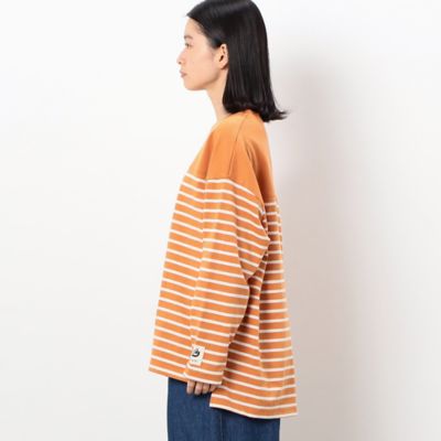 ボーダー切替ロングスリーブビッグＴシャツ（５２６８ＣＣ７３）