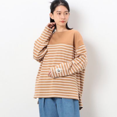 ボーダー切替ロングスリーブビッグＴシャツ（５２６８ＣＣ７３）