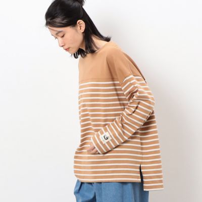 ボーダー切替ロングスリーブビッグＴシャツ（５２６８ＣＣ７３）