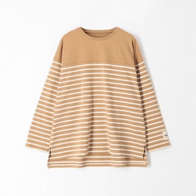 ボーダー切替ロングスリーブビッグＴシャツ（５２６８ＣＣ７３）