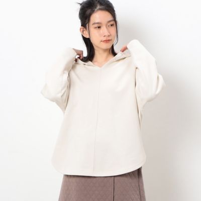 ＜COMME CA ISM (Women)＞裏毛キーネックフードプルパーカ（５２６８ＣＣ７４）