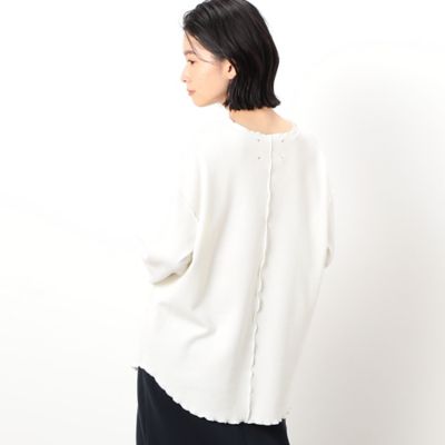 ＜COMME CA ISM (Women)＞ワッフルメロウ　ロンＴ（５２６８ＣＣ７５）