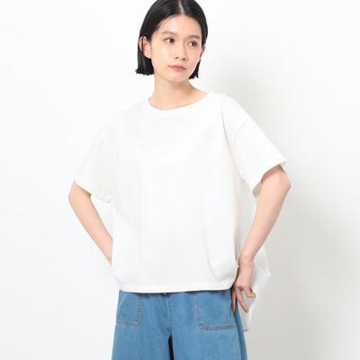 ＜COMME CA ISM (Women)＞バック　ギャザー　フレア　Ｔシャツ（５２６８ＣＣ８３）