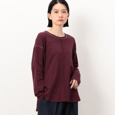 ＜三越伊勢丹/公式＞ COMME CA ISM (Women)/コムサ イズム スラブ長袖Tシャツ オールドローズ トップス【三越伊勢丹/公式】