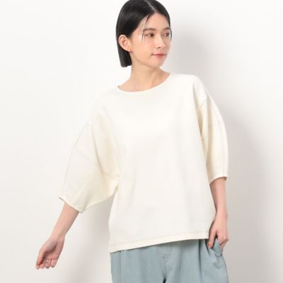 ＜COMME CA ISM (Women)＞ランタンスリーブ　半袖プルオーバー（５２６８ＣＧ７７）