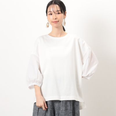 COMME CA ISM (Women)/コムサ　イズム ボリュームスリーブ Tシャツ(5268CG82)