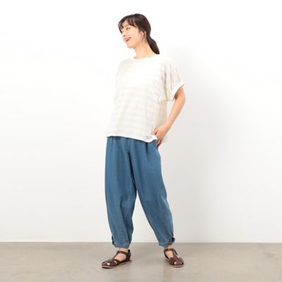 シアーボーダー　ドルマンスリーブＴシャツ（５２６８ＣＧ８３）