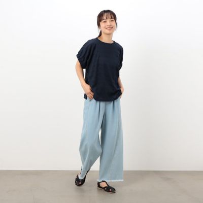 シアーボーダー　ドルマンスリーブＴシャツ（５２６８ＣＧ８３）