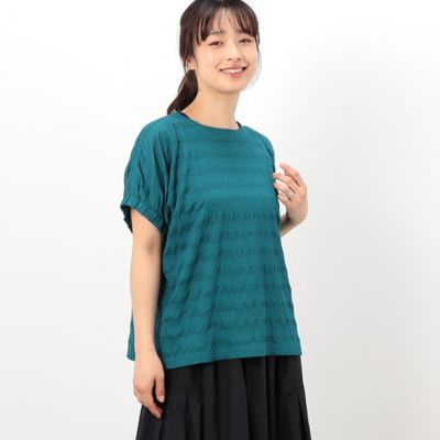 シアーボーダー　ドルマンスリーブＴシャツ（５２６８ＣＧ８３）