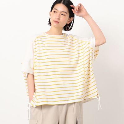 ボーダー ドルマンスリーブTシャツ（5268CG87