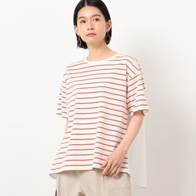 ボーダー　バックフレアＴシャツ（５２６８ＣＧ８８）