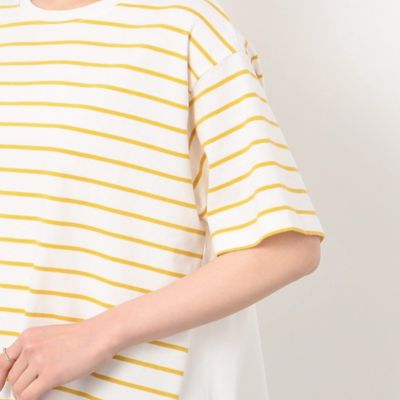ボーダー　バックフレアＴシャツ（５２６８ＣＧ８８）