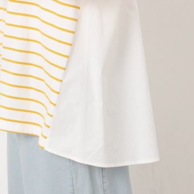 ボーダー　バックフレアＴシャツ（５２６８ＣＧ８８）