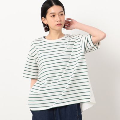 ボーダー　バックフレアＴシャツ（５２６８ＣＧ８８）