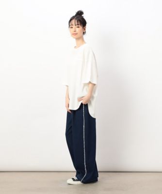 ワッフル切り替え半袖Ｔシャツ（５２６８ＣＧ８９）