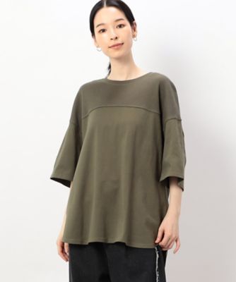ワッフル切り替え半袖Ｔシャツ（５２６８ＣＧ８９）