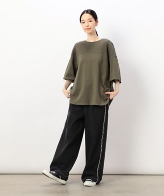 ワッフル切り替え半袖Ｔシャツ（５２６８ＣＧ８９）