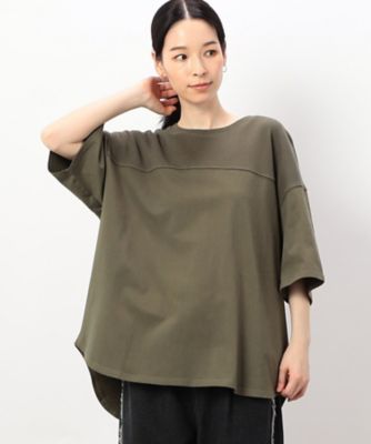 ワッフル切り替え半袖Ｔシャツ（５２６８ＣＧ８９）