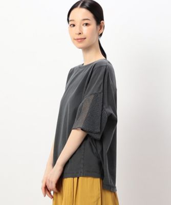 【　速乾　】袖メッシュピグメント加工Ｔシャツ（５２６８ＣＩ７１）
