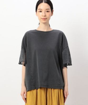 【　速乾　】袖メッシュピグメント加工Ｔシャツ（５２６８ＣＩ７１）