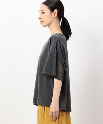 【　速乾　】袖メッシュピグメント加工Ｔシャツ（５２６８ＣＩ７１）