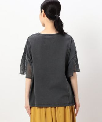 【　速乾　】袖メッシュピグメント加工Ｔシャツ（５２６８ＣＩ７１）