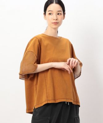 【　速乾　】袖メッシュピグメント加工Ｔシャツ（５２６８ＣＩ７１）