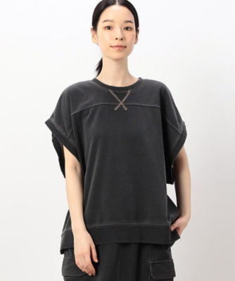 ＜COMME CA ISM (Women)＞【セットアイテム】デニム風裏毛ベスト＋ロング長袖Ｔシャツ　／　セットアップ対応（５２６８ＣＩ７６）