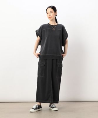 【セットアイテム】デニム風裏毛ベスト＋ロング長袖Ｔシャツ　／　セットアップ対応（５２６８ＣＩ７６）