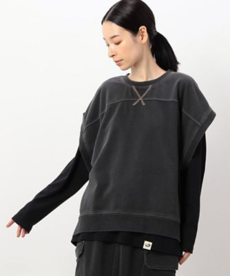 【セットアイテム】デニム風裏毛ベスト＋ロング長袖Ｔシャツ　／　セットアップ対応（５２６８ＣＩ７６）