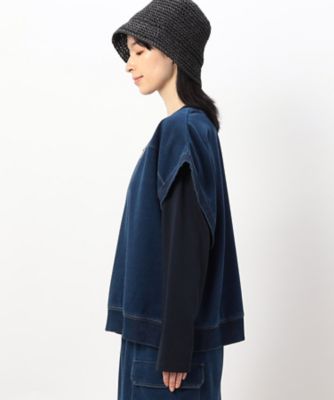 【セットアイテム】デニム風裏毛ベスト＋ロング長袖Ｔシャツ　／　セットアップ対応（５２６８ＣＩ７６）