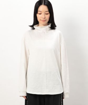 綿１００％　スラブ　ハイネックＴシャツ　（長袖）（５２６８ＣＩ７７）